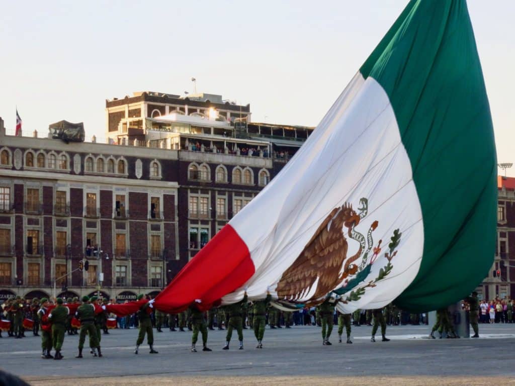 Mexico City Flag Ceremony