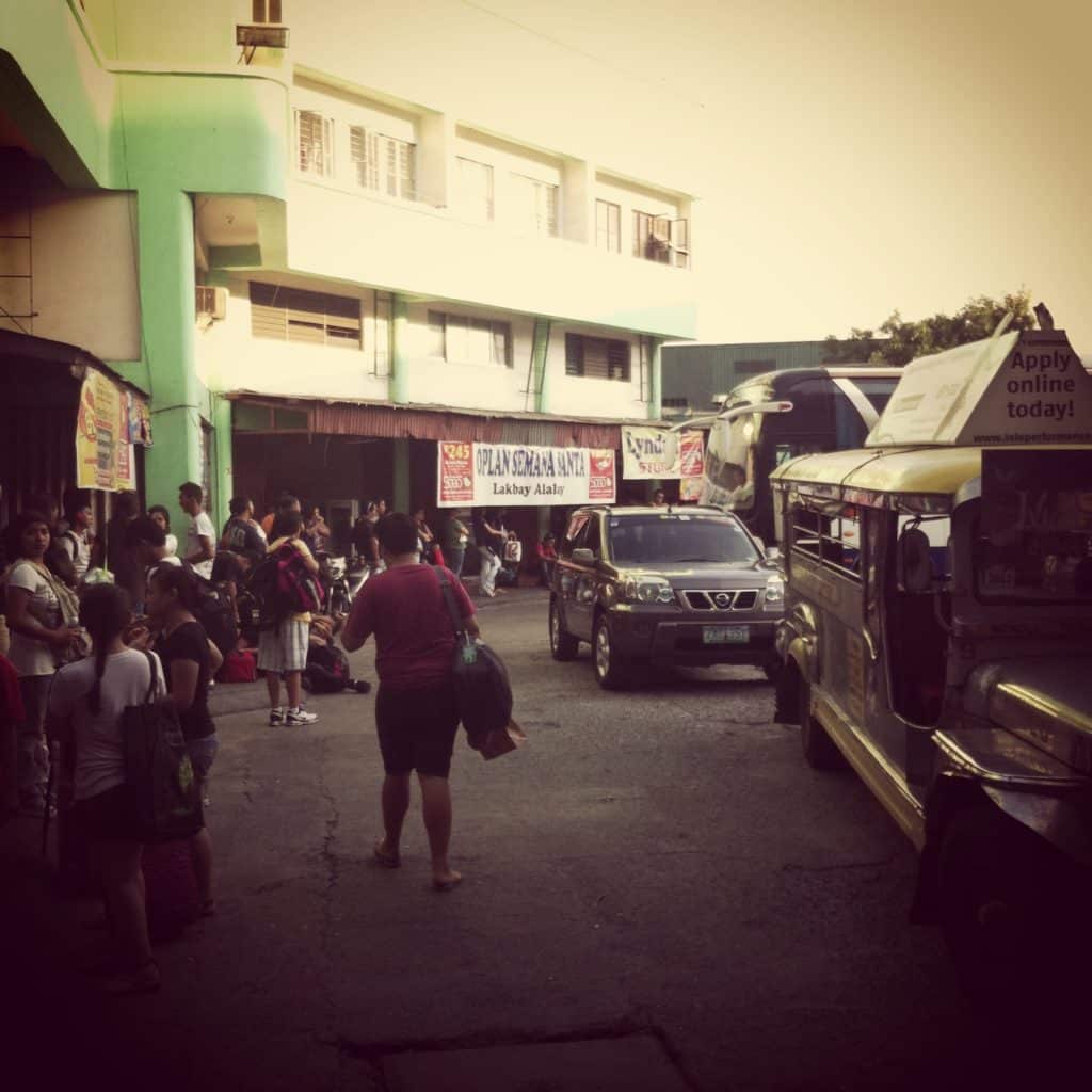 Bus station in Manila